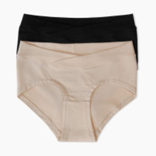 Kindred Bravely Bamboo Maternity Hipster Panties (2 Pack) - Neutrals, Small/Medium