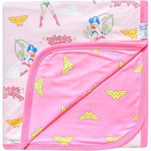 Copper Pearl Three-Layer Baby Blanket: Soft Quilt for Boys and Girls | Breathable, Cozy Toddler Blanket | 46x46 Premium Polyester/Rayon | Wonder Woman
