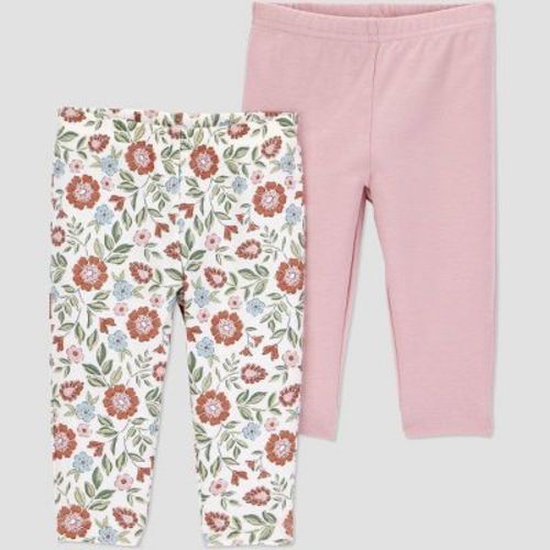 Carter's Just One You® Baby Girls' 2pk Floral Pants - Pink