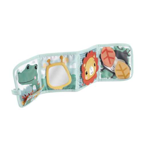 Fisher-Price Newborn Tummy Time Toy with Sensory Details, Fold & Play Activity Panel