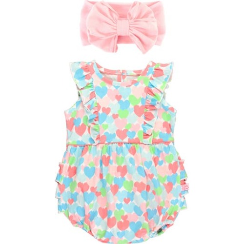 Bubble Romper & Headband Set, 0-3M