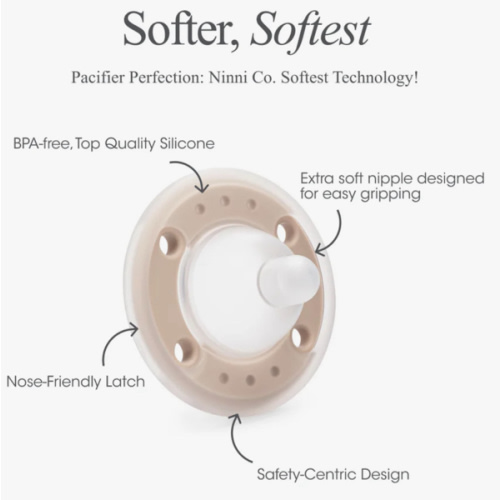 Ninni Pacifier Petal Pink 4 Pack