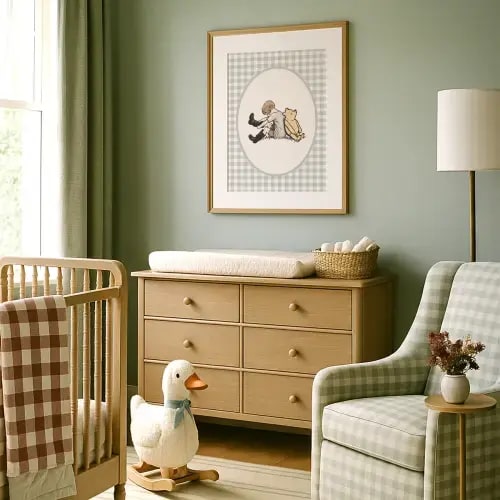 Classic Winnie-the-Pooh Nursery Art Print - A Grand Adventure!