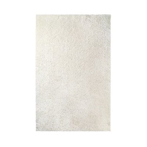Plush Shag Fuzzy Soft Modern Solid Indoor Area Rug or Runner with Cotton Backing by Blue Nile Mills, Color: Ivory, Size: 5'x8'