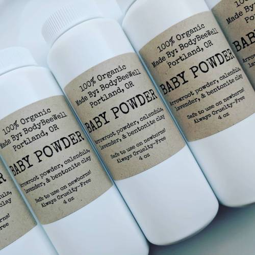 Organic Baby Powder, Talc Free Body Powder, Diaper Rash, Clay Baby Powder, Baby Care Products, Baby Shower Gift, Dusting Powder!