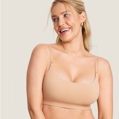 Ribbed Scoop Nursing Bralette