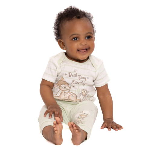 Disney Baby Wishes and Dreams Character Baby Layette Newborn Essentials Gift Set, 4-Piece, Sizes Newborn-12 Months