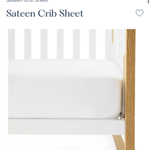 Sateen Crib Sheet | Serena and Lily