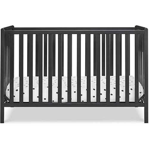 Delta Children Heartland 4-in-1 Convertible Crib, Black