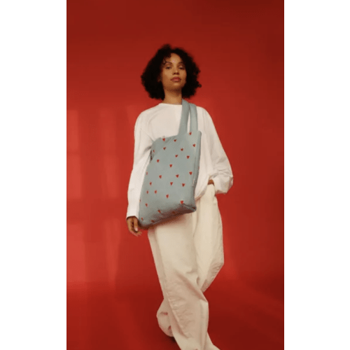 Studio Noos - Hearts mom-bag - Denim | Smallable