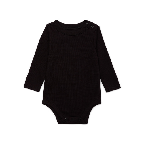 Garanimals Baby Boy Solid Thermal Bodysuit with Long Sleeves, Sizes 0M-24M