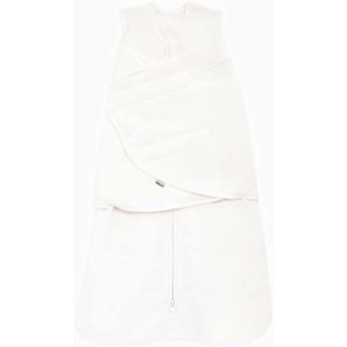 HALO Micro Fleece Sleepsack Swaddle, 3-Way Adjustable Wearable Blanket, TOG 3.0, Cream, Small, 3-6 Months