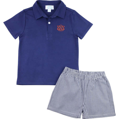 Officially Licensed Auburn Polo Short Set – Cecil & Lou