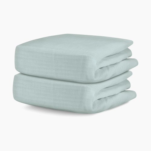 Newton Baby 2-Pack Organic Cotton Breathable Crib Sheets - Sage | Babylist Shop