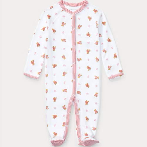 Polo Bear Cotton Footed Coverall | Ralph Lauren