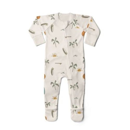 Goumi Grow With You Footie + Snug Fit - Surf's Up 12-18m