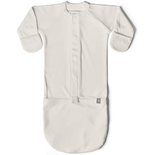 goumikids Viscose Made from Bamboo Organic Cotton Convertible Baby Gown