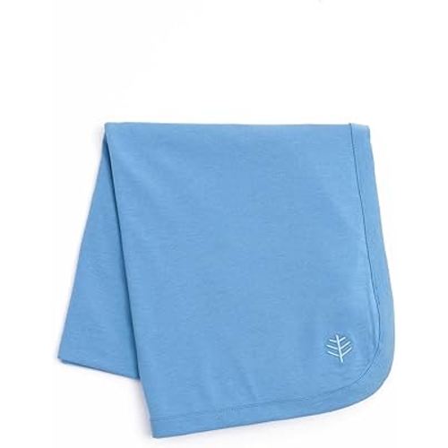 Coolibar UPF 50+ Baby Batibou Sun Blanket - Sun Protective (One Size- Clear Sky Blue)