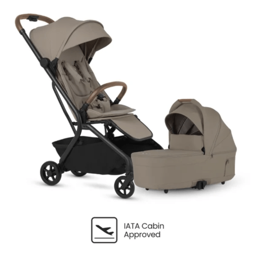 Silver Cross Nia Travel Stroller & Bassinet Bundle, Champagne