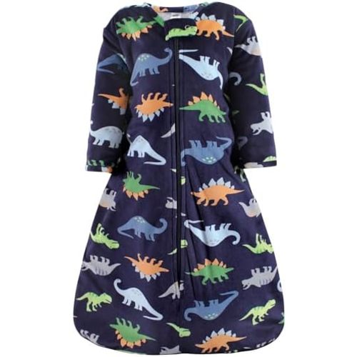 Hudson Baby Unisex Baby Long Sleeve Plush Faux Fur Sleeping Bag, Wearable Blanket