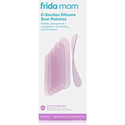 C-Section Silicone Scar Patches Reusable Medical Grade Treatment Great for Keloid Scars 6 8" Long with Case and Pouch Included