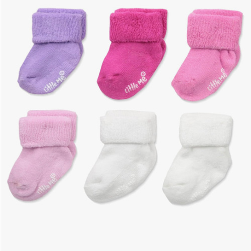 Little Me baby-girls 6 Pack Variety Socks