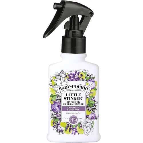 Baby-Pourri Little Stinker Diaper Pail Odor Eliminator, 3.4 Fl Oz - Lavender, Bergamot, Eucalyptus and Vanilla