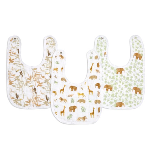 Aden + Anais Tanzania Snap Bibs, 3-pk