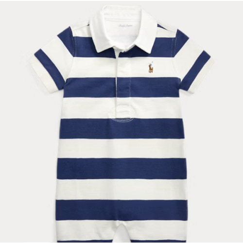 Striped Cotton Rugby Shortall