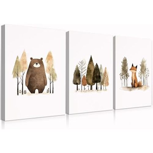 Woodland Nursery Canvas Wall Art