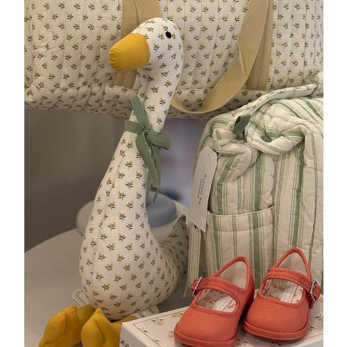 Edgehill Collection x Kristin Ellen Hockman Queenie Yellow Floral Plush Duck