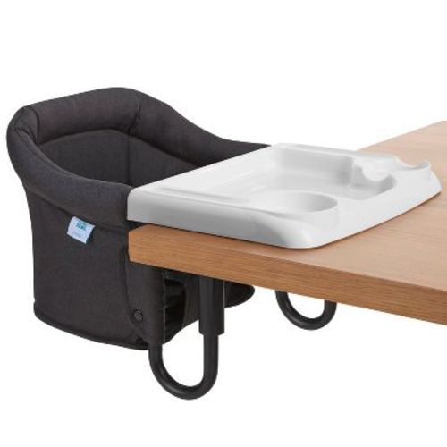 Evolur Clamp On Comfort Table Hook-On High Chair - Black