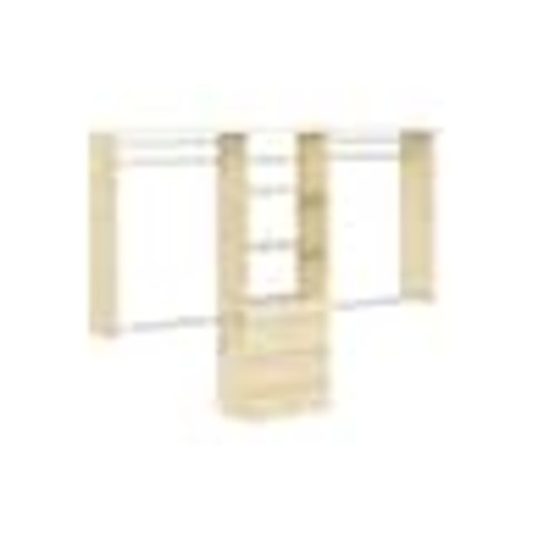 Closet Evolution Ultimate 60 in. W - 96 in. W Harvest Grain Wood Closet System HG19