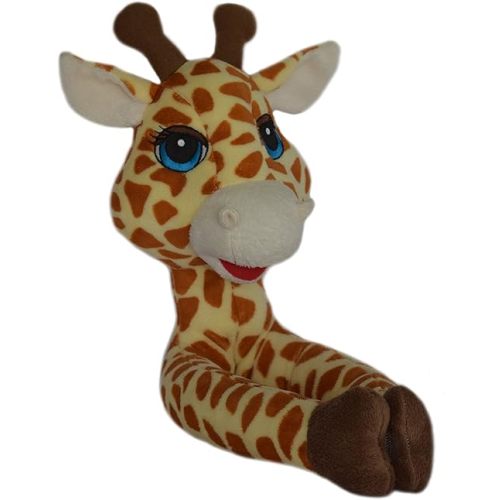 Plush Jungle Safari Giraffe and Chocolate Monkey Curtain Tieback