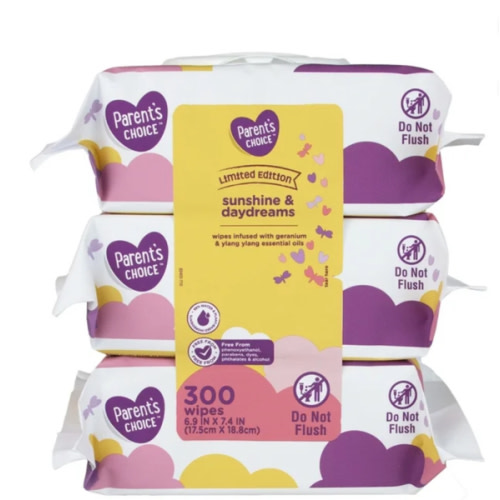 Parent's Choice Toallitas para Bebé Sunshine & Daydreams LE, 300 Unidades