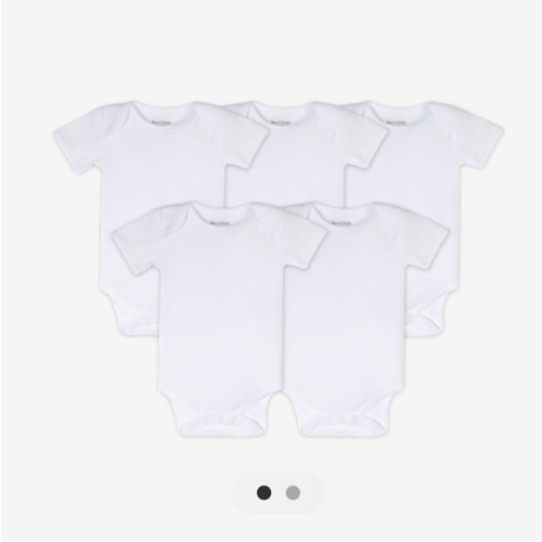 Burt's Bees Baby Unisex Organic Cotton Short and Long Sleeve Bodysuits, 5-Pack