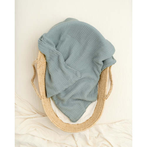 Soft, Garment-Dyed Lace Baby Blanket | Organic Cotton Gauze | Willaby – willaby