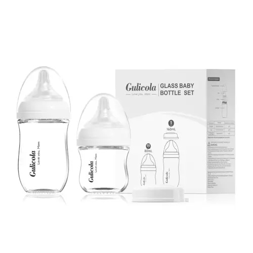 Gulicola Glass Anti-colic Baby Bottles, 0 M+, With Extra Slo - TikTok Shop