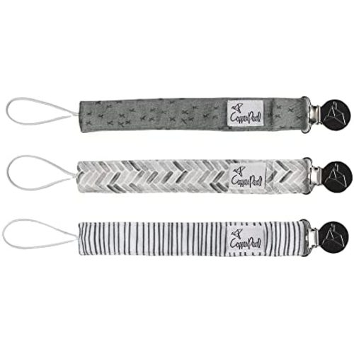 Binky Clip 3 Pack Set"Alta" by Copper Pearl