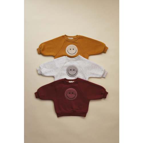 Sherpa Smiley Crew Neck