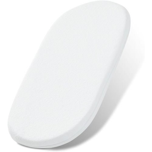 NeoBorn Baby Bassinet Mattress Pad, 30" x 15" Dual Sided Comfort Gel Memory Foam Mattress with Removable Breathable Soft Tencel Cover Fit for Dream On Me Lacy/Snoo/Moses Basket Baby Bassinet