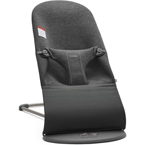 BabyBjörn Bouncer Bliss, 3D jersey, Charcoal gray