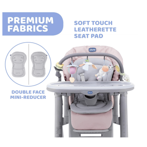 Chicco Polly Magic Relax Baby High Chair, Pink, Birth to 3 Years (15 kg), Adjustable High Chair, 4 Wheels, Fully Tilting, Compact Closure, Playable and Reducing Cushion : Amazon.de: Baby Products