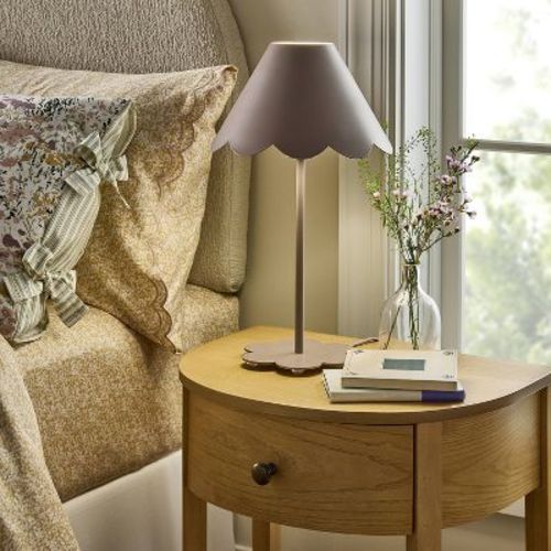 Scallop Shade Metal Table Lamp Purple - Threshold™ Designed With Studio Mcgee