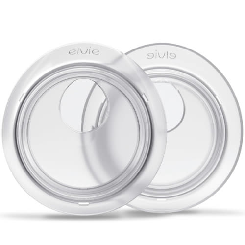 Elvie Catch Milk Collection Shells | Set of Two Discreet Leak-Protection Silicone Cups, Reuse Your Milk| Reusable Breast Shells Collect Up to 1oz | No More Wasted Milk or wasteful Breast Pads