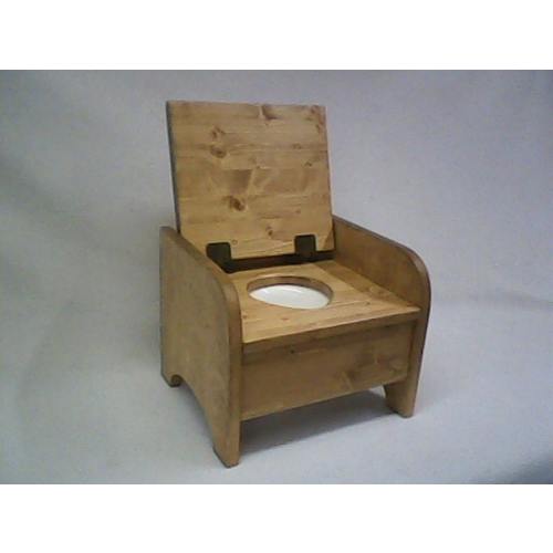 Little Denver wooden potty chair with hinged lid
