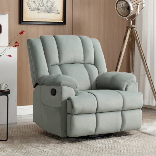 Latitude Run® 360° Manual Swivel Rocking Chair, Large Size Recliner, Soft Texture & Reviews | Wayfair