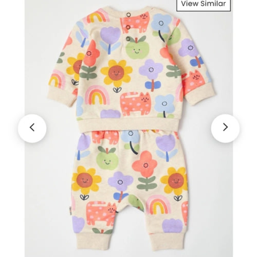 Dylan Garden Sweat Top & Track Pant Set in Oatmeal