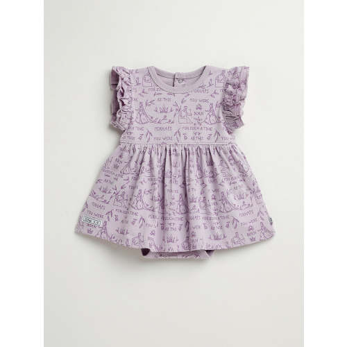 Queen Esther Lavender Short Sleeve Twirl Dress Bodysuit Cotton – Holy Pals