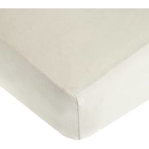 American Baby Company Fitted Crib Sheet 28" x 52", Soft Breathable Neutral 100% Cotton Jersey Sheet, Ivory, for Boys and Girls, Fits Crib and Toddler Bed mattresses
